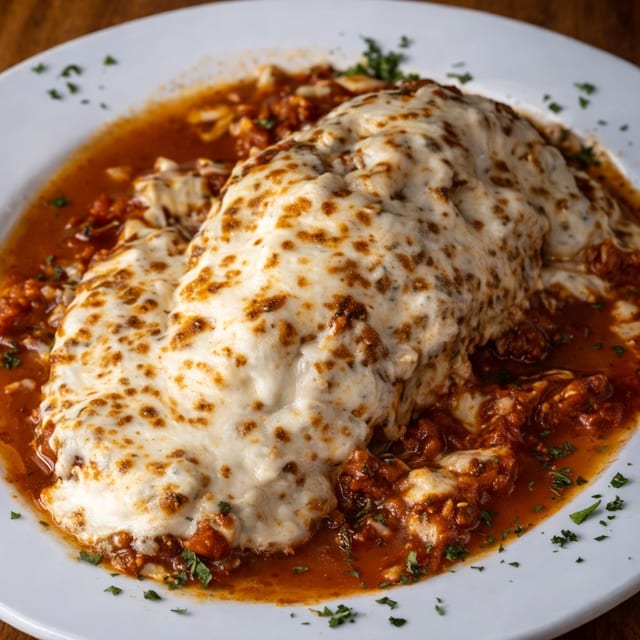 Eggplant Parmigiana.