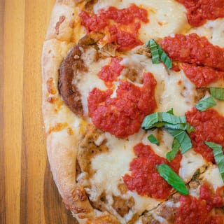 Eggplant Parmigiana Pizza